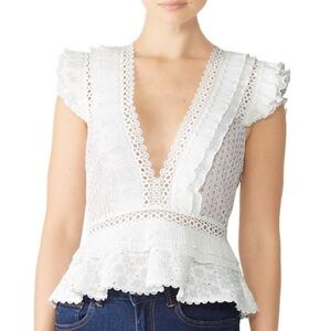 White Lace Women's Top